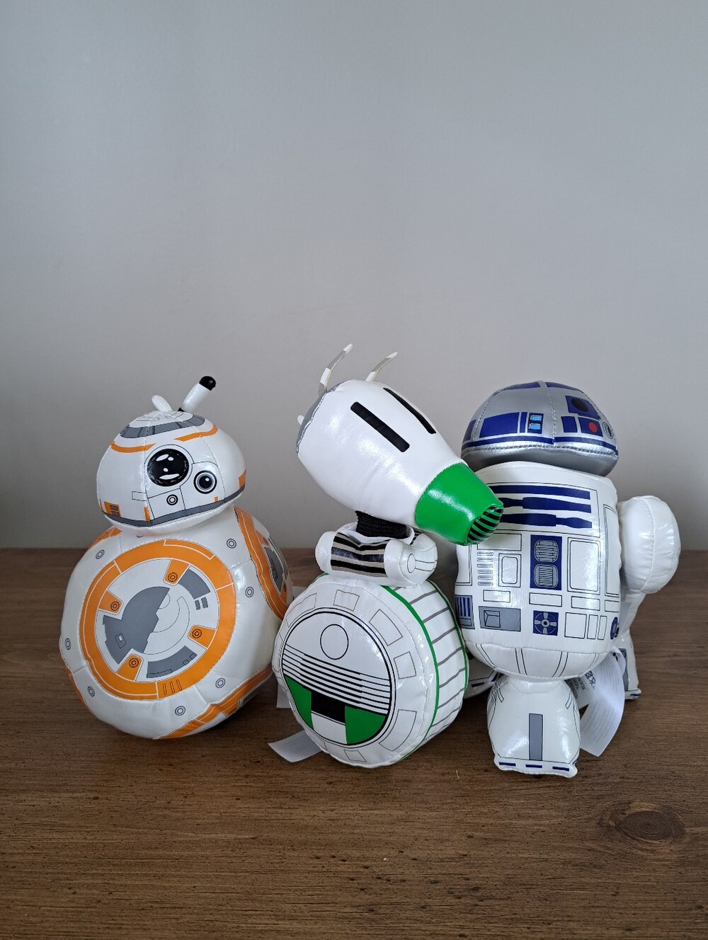 Set Of 3 Star Wars Plush Droids R2-D2 BB8 D-O Disney LucasFilm Toys Collectible